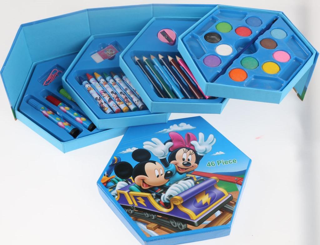 46 Pcs Disney Cartoon Character Painting Kit for Kids (Random Colors) Trend Cycle