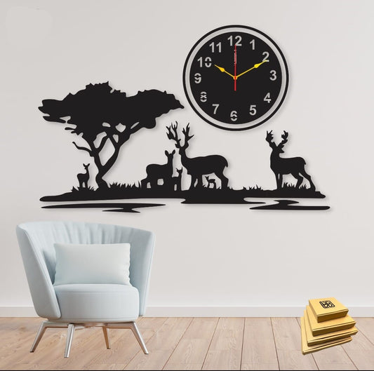 Artistic 3D Wooden Wall Clock for Home and Office Wall Decor Trend Cycle