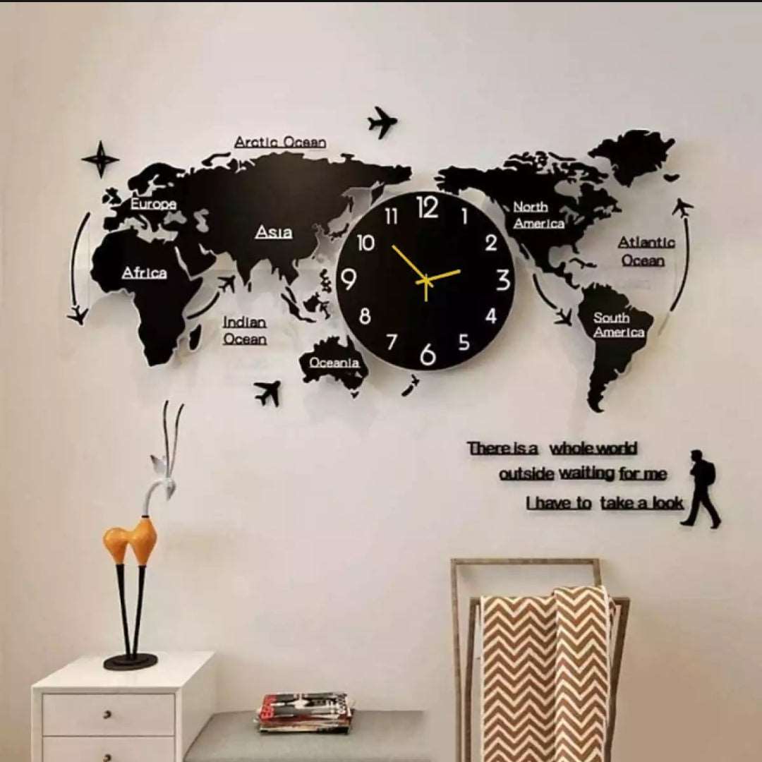 Eye-Catching 3D Wall Clock for Unique Room Decoration Trend Cycle