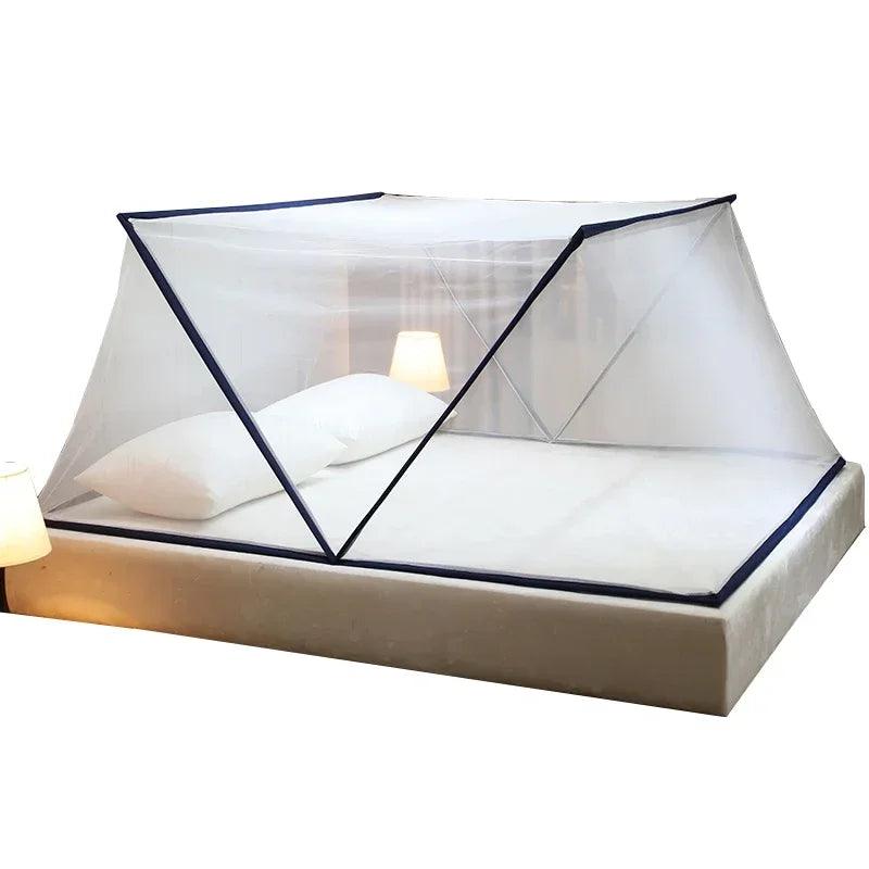 Folding Mosquito Net for Bed: Easy Setup, Portable Mosquito Netting for Double Bed