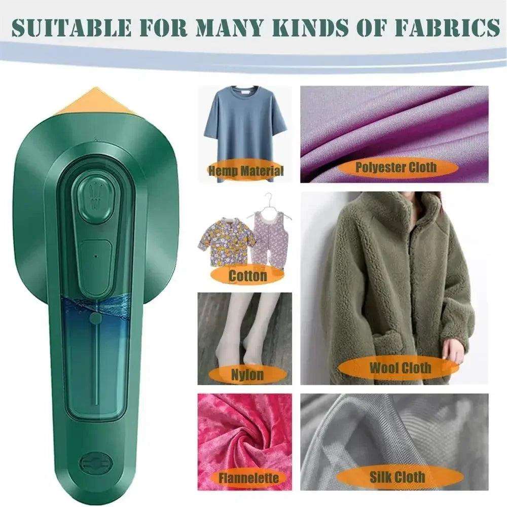 Portable 30W Steam Iron & Clothes Steamer for Home & Travel