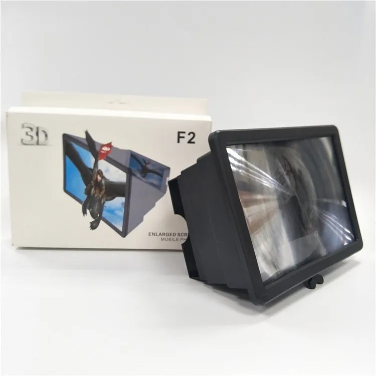 F2 3D Screen Magnifier for All Phones, HD Display, Random Color Trend Cycle